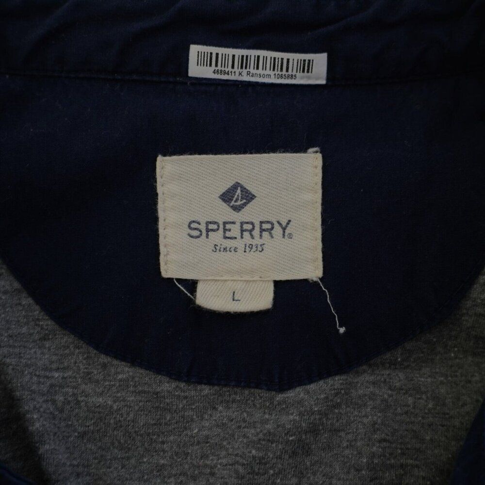 Sperry‎ Blue Button Front Collared Large Insulate… - image 10
